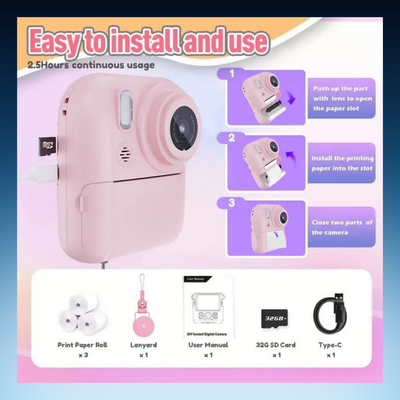Kids Instant Print Camera