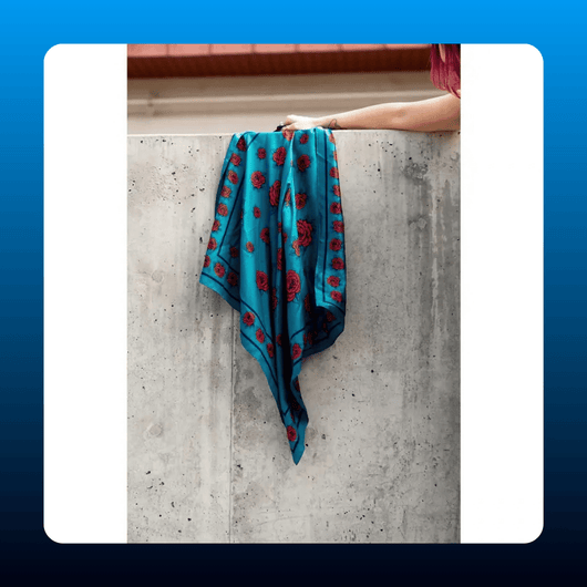 Rebel Rose Print Head Scarf