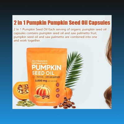 Natural Pumpkin Seed Oil Capsules