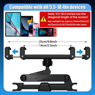Car Headrest Phone and Tablet Holder