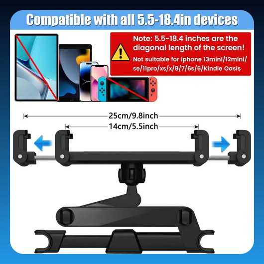 Car Headrest Phone and Tablet Holder