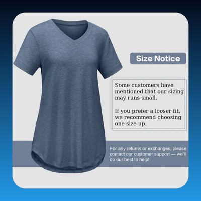 Loose Fit V-Neck T Shirts for Women Plus Size (4 Pack)