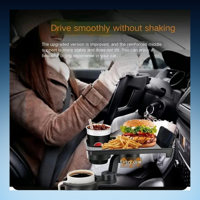 360° Rotating Car Cup Holder Tray