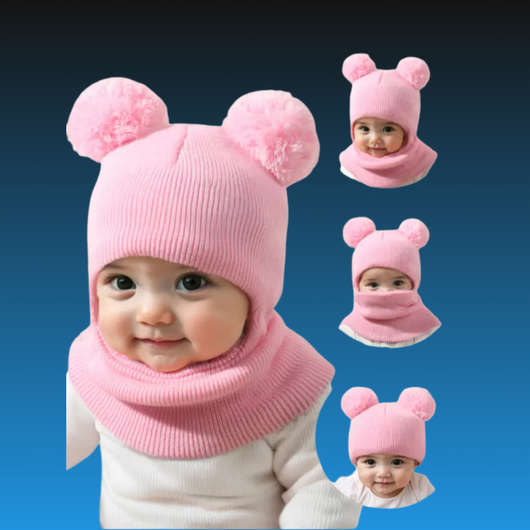 Winter Balaclava Neck Warmer for Babies