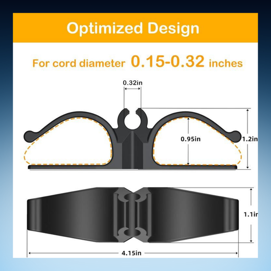 Appliance Cord Organizer Clips (6 Pack)