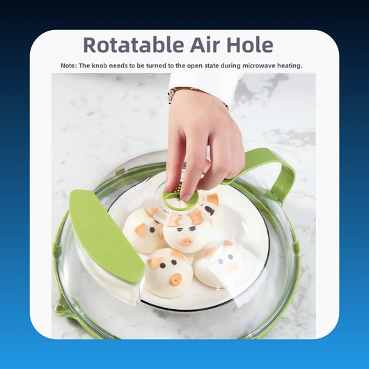 Microwave Steamer & Splash Protector Cover