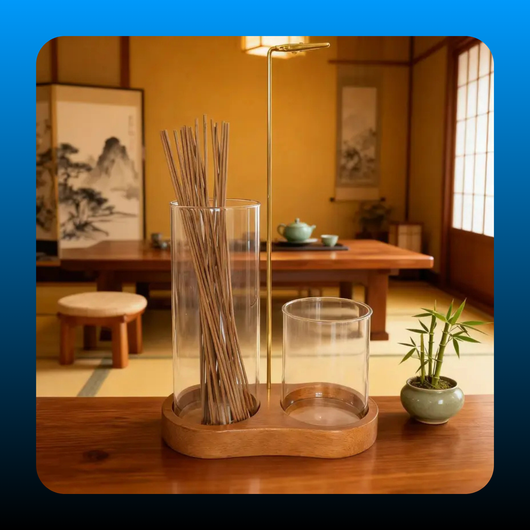 2-in-1 Incense Holder & Candle Holder