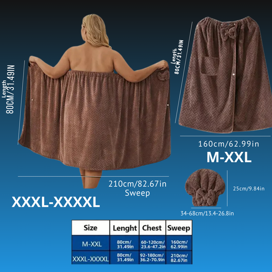 Plus Size Bath Skirt Set