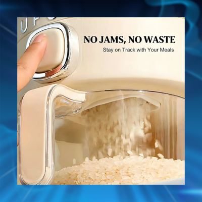Airtight Rice Dispenser with Measuring Cups