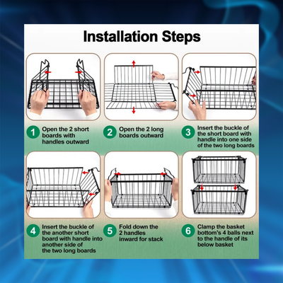 Freezer Organizer Baskets