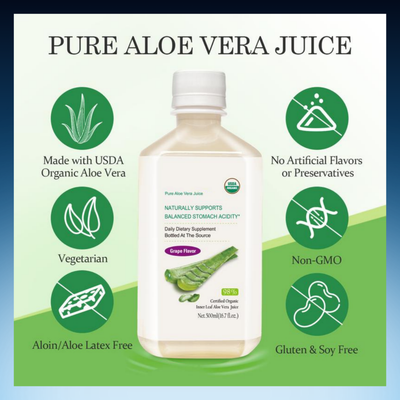 Pure Inner Leaf Aloe Vera Juice Gut and Immune Support