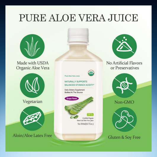 Pure Inner Leaf Aloe Vera Juice Gut and Immune Support
