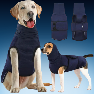 Calming Dog Hoodie Vest with Noise-Reducing Ear Cover