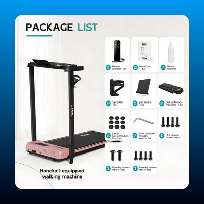 3-in-1 Folding Treadmill with Desk