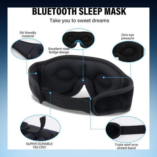 3D Bluetooth Sleep Mask Headphones