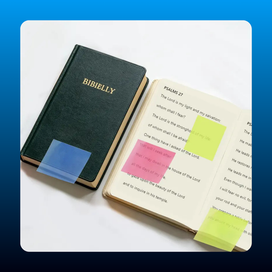 Transparent Pull-Out Glitter Sticky Notes