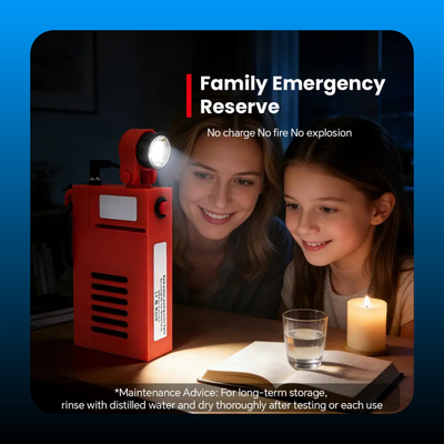 Battery-Free Water-Activated Saltwater Lamp