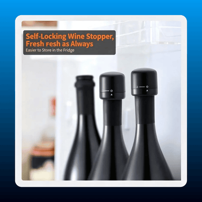 Self-Locking Wine Stopper