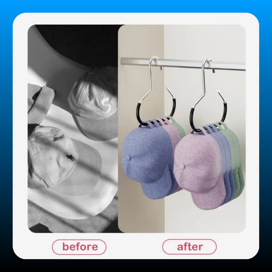 4 pcs Steel Wardrobe Hat Hanger