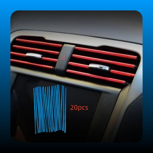 20-Piece Car Interior Decoration Strips Set