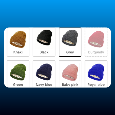 Satin Lined Knit Beanie