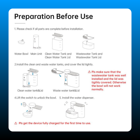 Accessory of Smart Self-Refill Pet Water Fountain