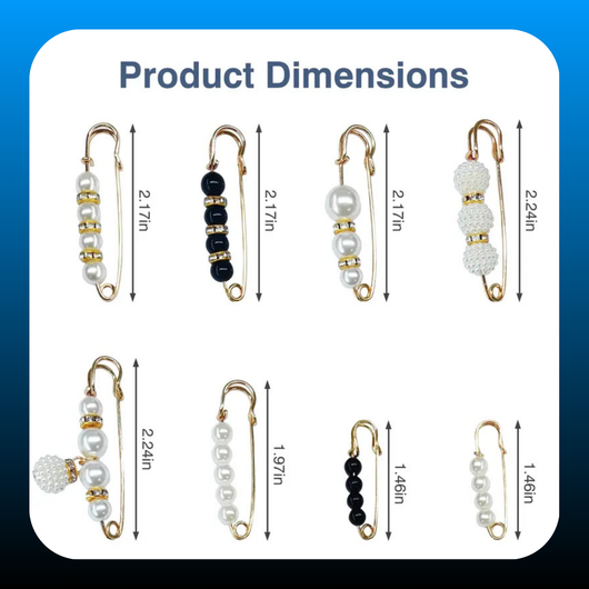 16 Counts Pearl Brooch Pins