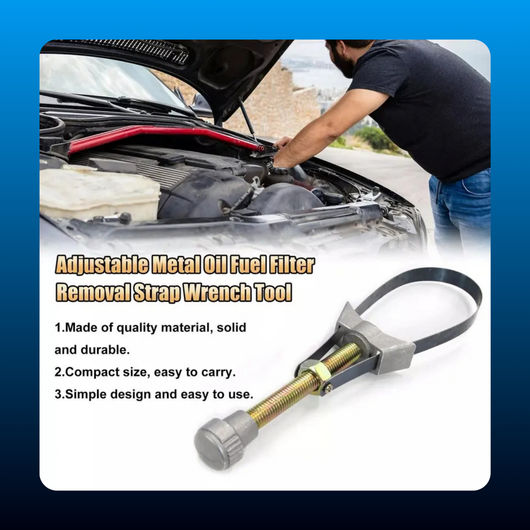 Adjustable Strap Wrench Oil Filter Remover