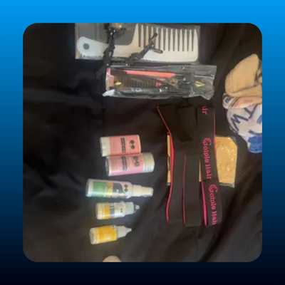 Electric Hot Comb Hair Straightener Set