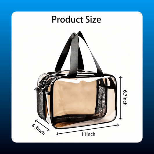 2-in-1 Clear Toiletry Bag
