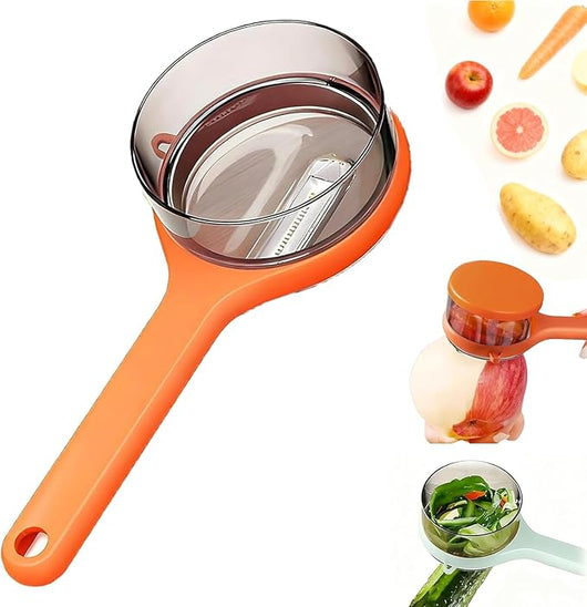 Peeling Knife with Peel Collector