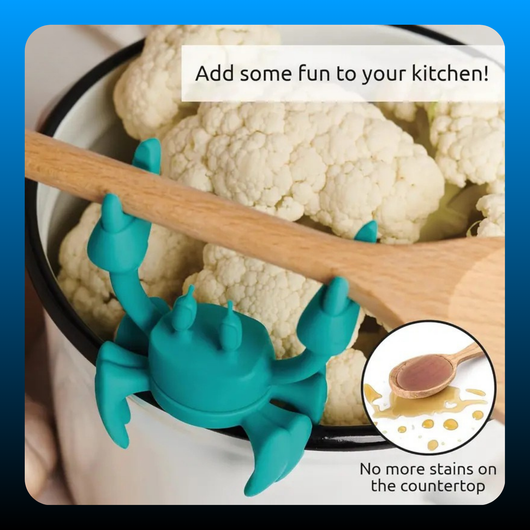 Crab Silicone Utensil Rest