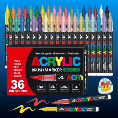 Acrylic Paint Markers (36 Colours)
