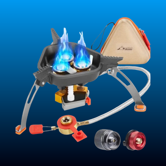 Windproof Portable Camping Stove with Piezo Igniter