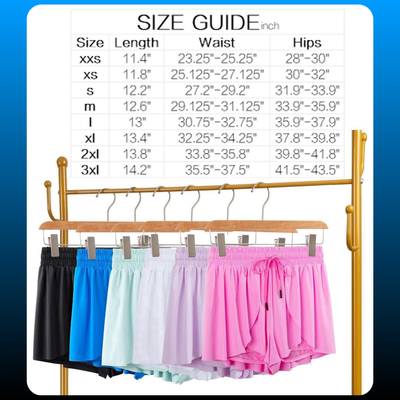 2 in 1 Flowy Running Shorts for Women