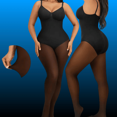 Sheer Panel Fleece Lined Tights
