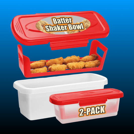 Breading & Batter Stackable Airtight Containers Set