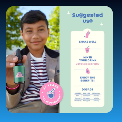 Natural Digestive Support Liquid Cleanse Drops for Kids