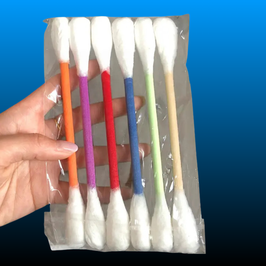 6 Pack Giant Cotton Swab Shaped Felt Cat Chew Toys