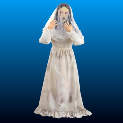 Animated Veiled Bride Ghost Prop