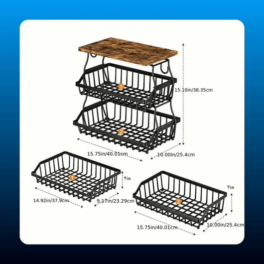 3-Tier Fruit and Vegetable Basket