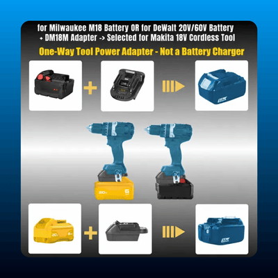 Battery Adapter for 18V Tool Batteries