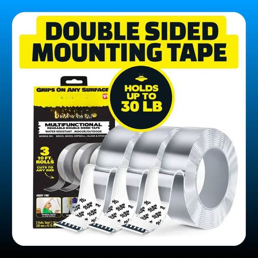 Heavy-Duty Double-Sided Nano Adhesive Tape (10 ft)
