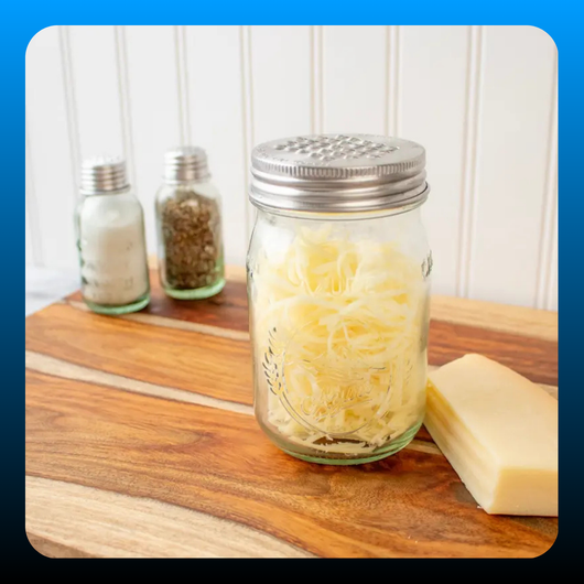 Grater / Shredder Stainless Steel Lid for Mason Jars