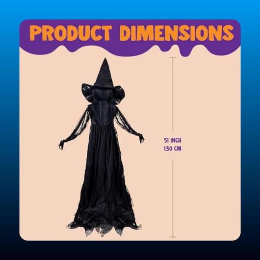Light Up Witch Yard Stakes (3 Pack)
