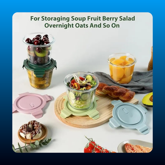 Glass Meal Prep Containers with Lids (8 Piece)
