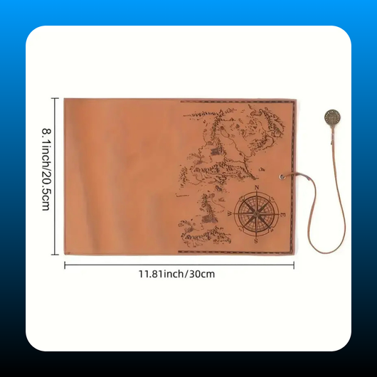 Vintage Treasure Map Pattern Pencil Case