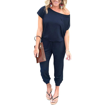 Women’s Plus Size Off-Shoulder Jumpsuit