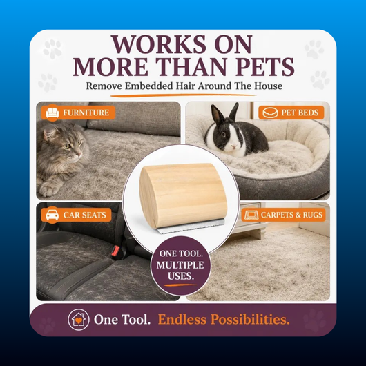 Wooden Handle Pet Grooming & Shedding Brush