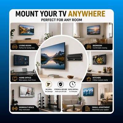 No Stud TV Wall Mount for 13-55 Inch TVs